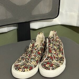 Floral Slip-On Sneakers